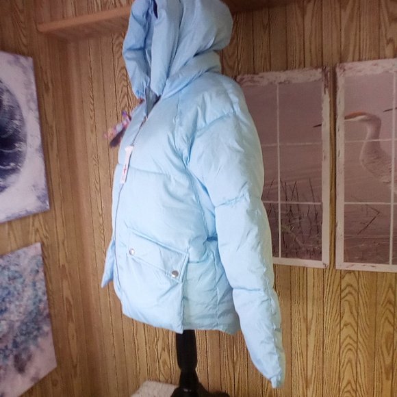 M2C Women's Hooded Short Puffer Jacket Padded Winter Coat - Picture 3 of 7